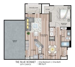 The Blue Bonnet with Garage - Premium Upgrade floor plan